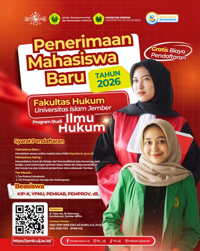 Informasi Pendaftaran Mahasiswa Baru Fakultas Hukum Tahun Akademik 2026-2027